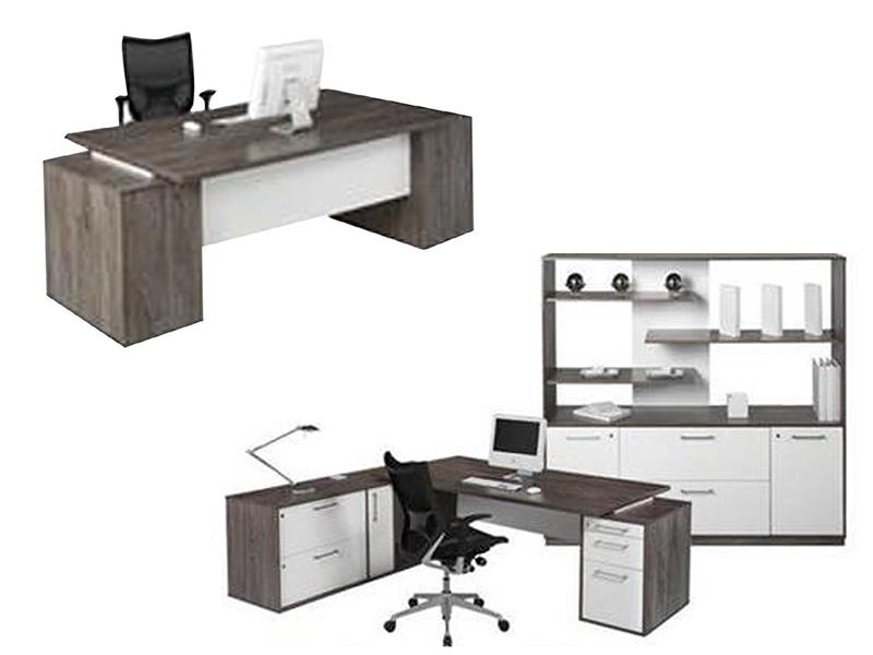 Executive Desk with 2 Filing Draws & 1 CPU Cabinet 100149