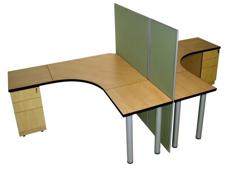 Floor & Desk Based Full Fabric Screens – Aluminium Frame 10047