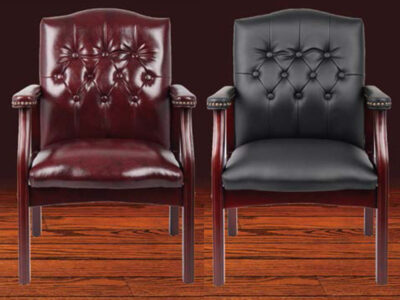Bardic 4 Legged Visitors Chair- PU Leather 20086