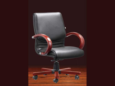 Beijing Executive Medium Back Chair - Genuine Leather 20072