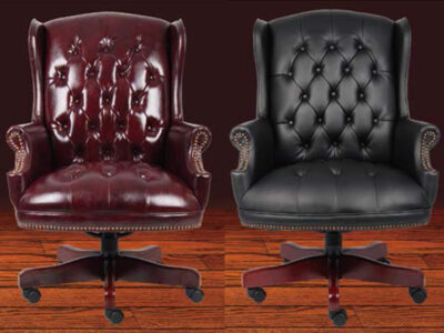 Judges Executive High Back Chair - Genuine Leather 20082
